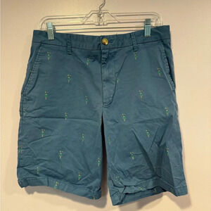 Izod Hawaii hula dancers blue shorts